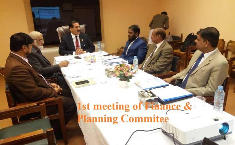 1st meeting of Finance & Planning Committee